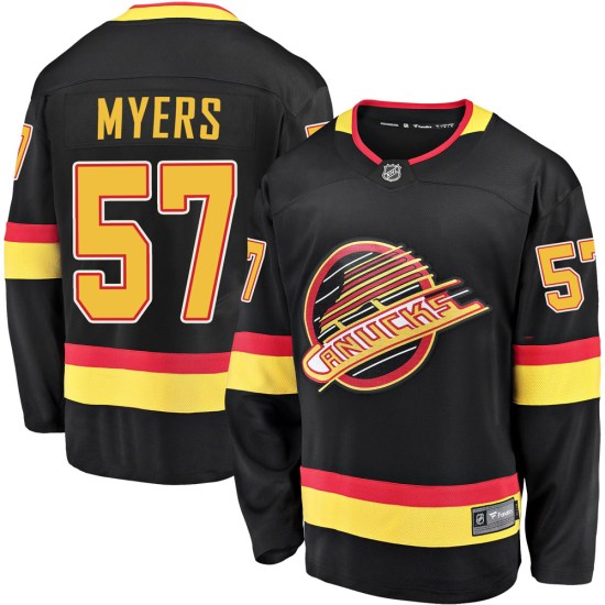 Fanatics Branded Tyler Myers Vancouver Canucks Youth Premier Breakaway 2019/20 Flying Skate Jersey - Black