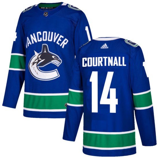 Adidas Geoff Courtnall Vancouver Canucks Authentic Home Jersey - Blue