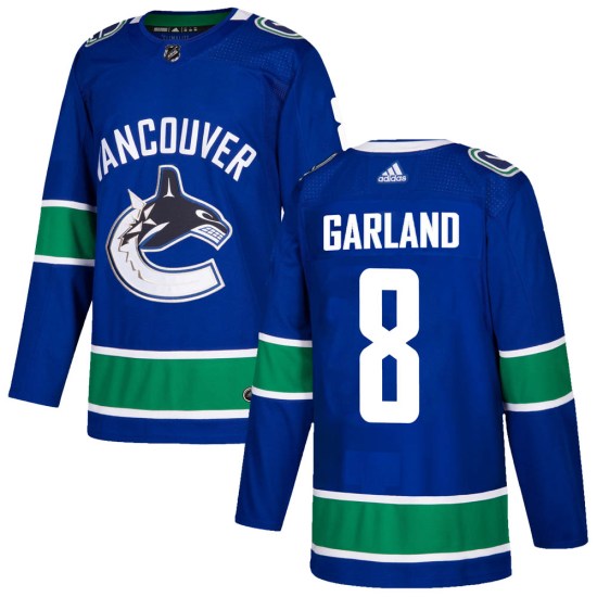 Adidas Conor Garland Vancouver Canucks Authentic Home Jersey - Blue