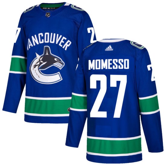 Adidas Sergio Momesso Vancouver Canucks Authentic Home Jersey - Blue