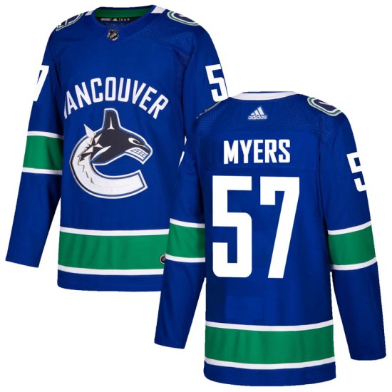 Adidas Tyler Myers Vancouver Canucks Authentic Home Jersey - Blue