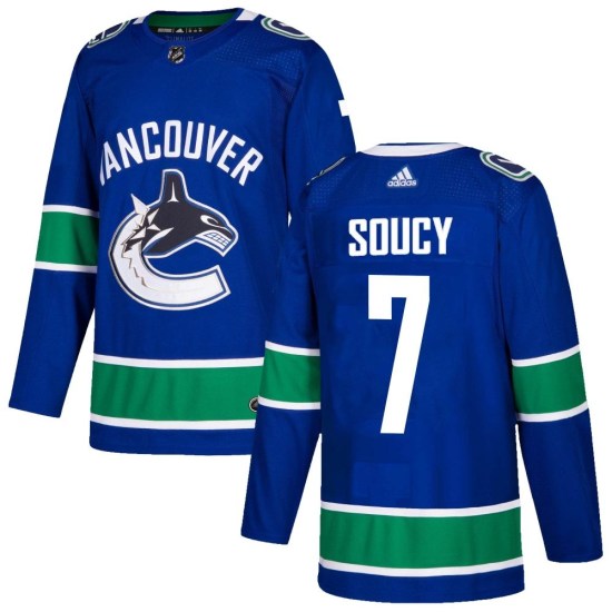 Adidas Carson Soucy Vancouver Canucks Authentic Home Jersey - Blue