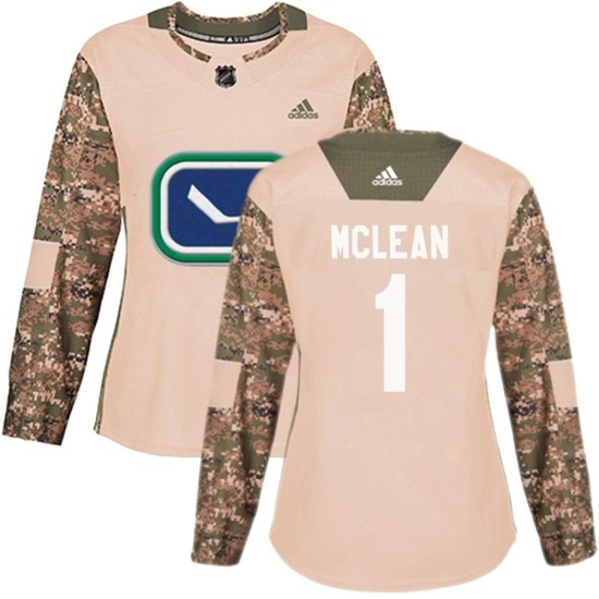 Adidas Kirk Mclean Vancouver Canucks Women's Authentic Veterans Day Practice Jersey - Camo