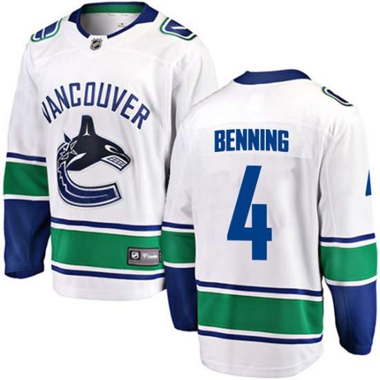 Fanatics Branded Jim Benning Vancouver Canucks Breakaway Away Jersey - White