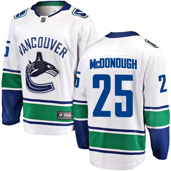 Fanatics Branded Aidan McDonough Vancouver Canucks Breakaway Away Jersey - White