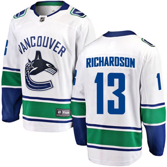 Fanatics Branded Brad Richardson Vancouver Canucks Breakaway Away Jersey - White