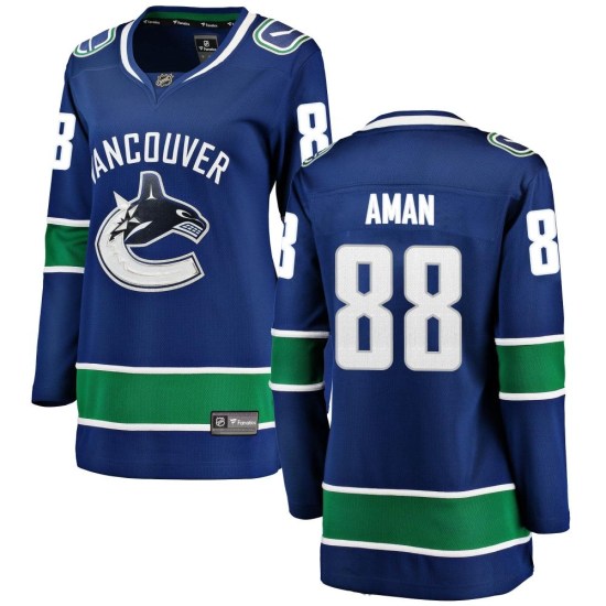 Fanatics Branded Nils Aman Vancouver Canucks Women's Breakaway Home Jersey - Blue