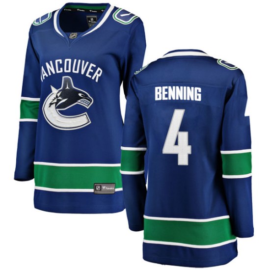 Fanatics Branded Jim Benning Vancouver Canucks Women's Breakaway Home Jersey - Blue