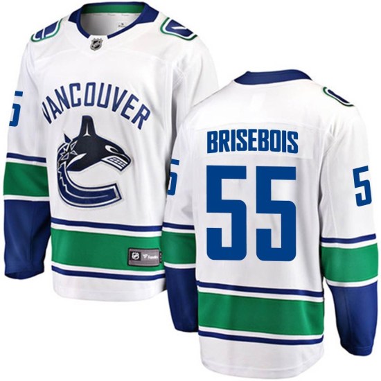 Fanatics Branded Guillaume Brisebois Vancouver Canucks Youth Breakaway Away Jersey - White