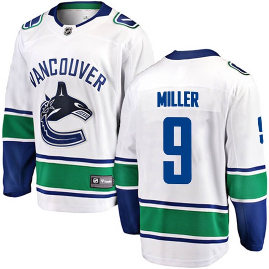 Fanatics Branded J.T. Miller Vancouver Canucks Youth Breakaway Away Jersey - White