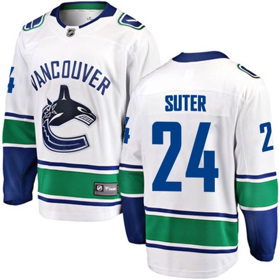 Fanatics Branded Pius Suter Vancouver Canucks Youth Breakaway Away Jersey - White