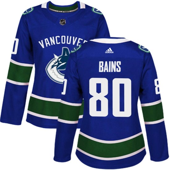 Adidas Arshdeep Bains Vancouver Canucks Women's Authentic Home Jersey - Blue