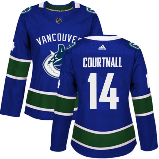 Adidas Geoff Courtnall Vancouver Canucks Women's Authentic Home Jersey - Blue