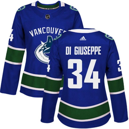 Adidas Phillip Di Giuseppe Vancouver Canucks Women's Authentic Home Jersey - Blue