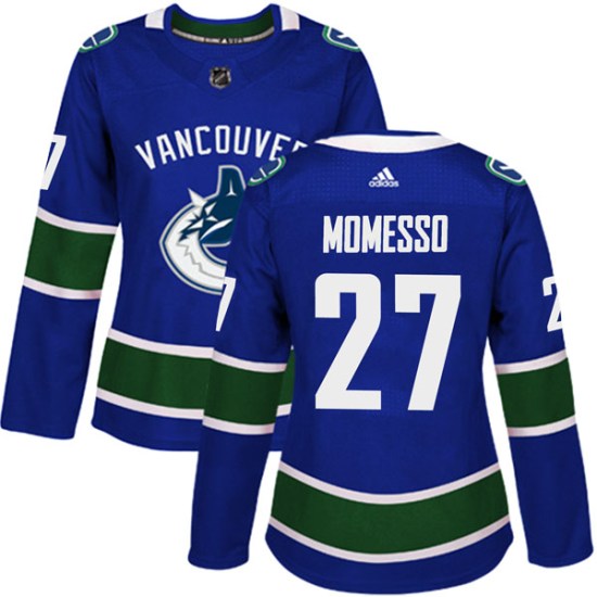 Adidas Sergio Momesso Vancouver Canucks Women's Authentic Home Jersey - Blue