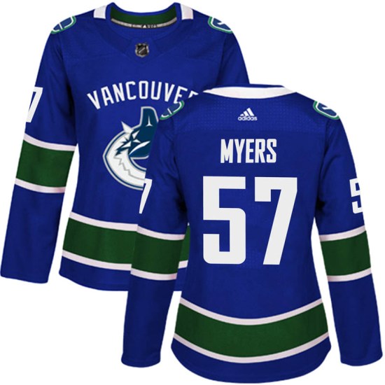 Adidas Tyler Myers Vancouver Canucks Women's Authentic Home Jersey - Blue