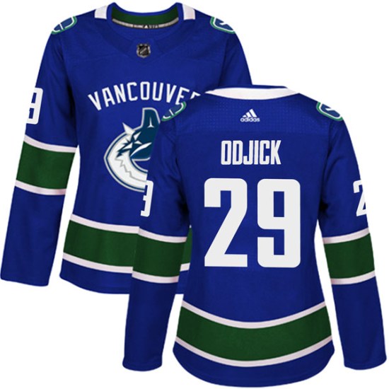 Adidas Gino Odjick Vancouver Canucks Women's Authentic Home Jersey - Blue