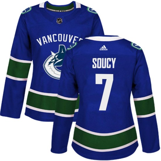 Adidas Carson Soucy Vancouver Canucks Women's Authentic Home Jersey - Blue