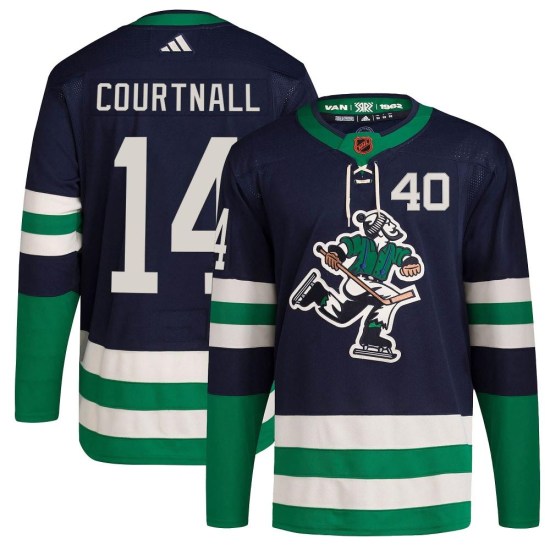 Adidas Geoff Courtnall Vancouver Canucks Youth Authentic Reverse Retro 2.0 Jersey - Navy