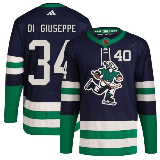 Adidas Phillip Di Giuseppe Vancouver Canucks Youth Authentic Reverse Retro 2.0 Jersey - Navy