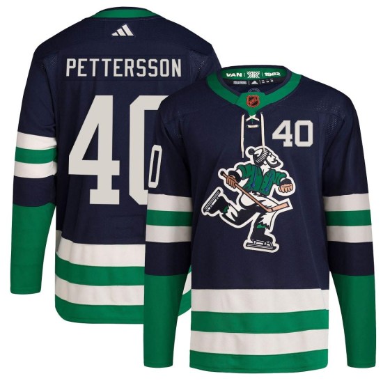 Adidas Elias Pettersson Vancouver Canucks Youth Authentic Reverse Retro 2.0 Jersey - Navy