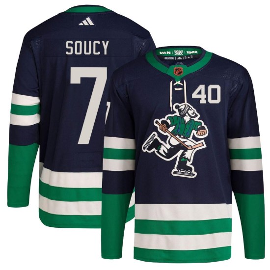 Adidas Carson Soucy Vancouver Canucks Youth Authentic Reverse Retro 2.0 Jersey - Navy