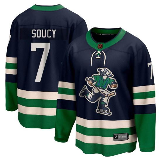 Fanatics Branded Carson Soucy Vancouver Canucks Breakaway Special Edition 2.0 Jersey - Navy