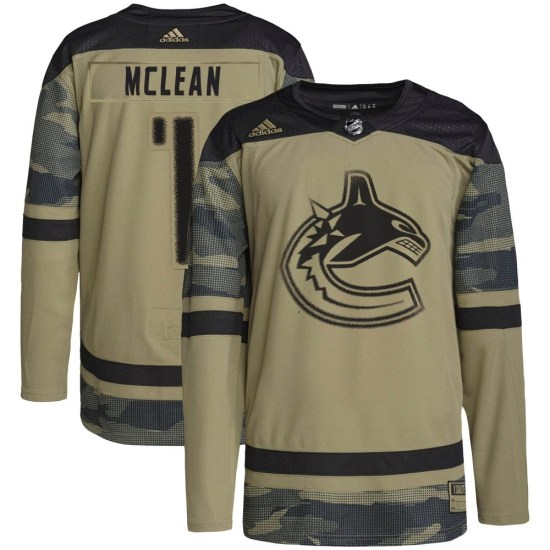 Adidas Kirk Mclean Vancouver Canucks Authentic Military Appreciation Practice Jersey - Camo