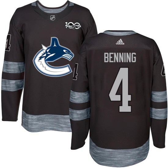 Jim Benning Vancouver Canucks Youth Authentic 1917-2017 100th Anniversary Jersey - Black