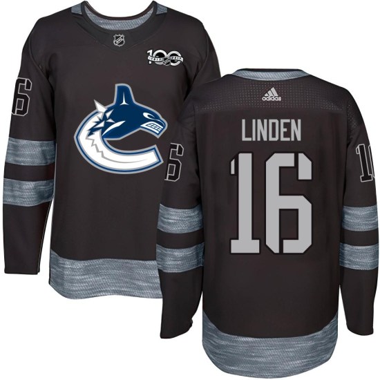 Trevor Linden Vancouver Canucks Youth Authentic 1917-2017 100th Anniversary Jersey - Black