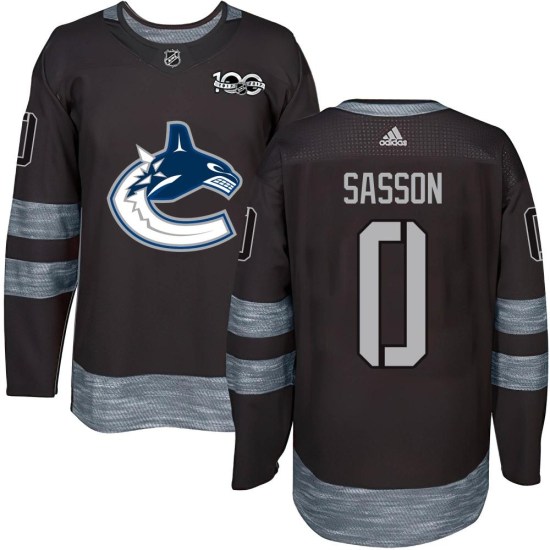 Max Sasson Vancouver Canucks Youth Authentic 1917-2017 100th Anniversary Jersey - Black