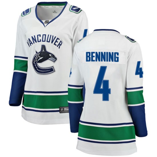 Fanatics Branded Jim Benning Vancouver Canucks Women's Breakaway Away Jersey - White