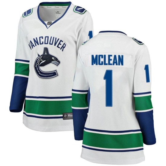 Fanatics Branded Kirk Mclean Vancouver Canucks Women's Breakaway Away Jersey - White