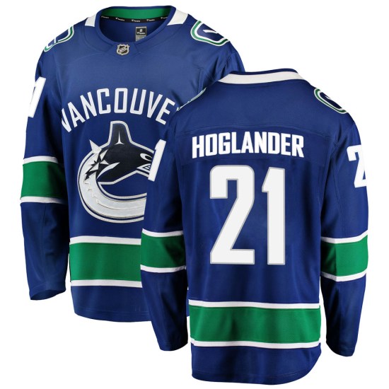 Fanatics Branded Nils Hoglander Vancouver Canucks Breakaway Home Jersey - Blue
