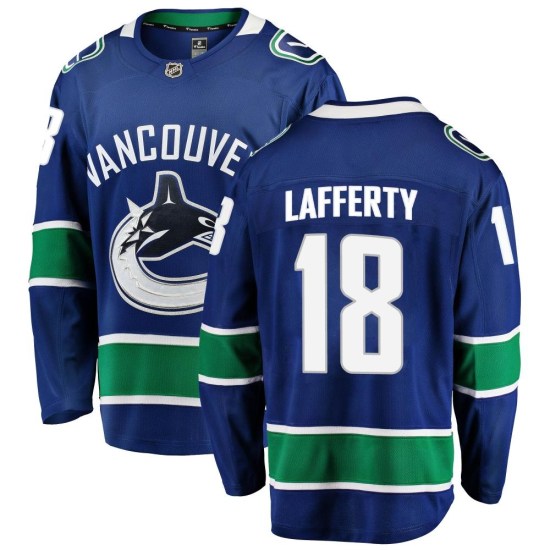 Fanatics Branded Sam Lafferty Vancouver Canucks Breakaway Home Jersey - Blue