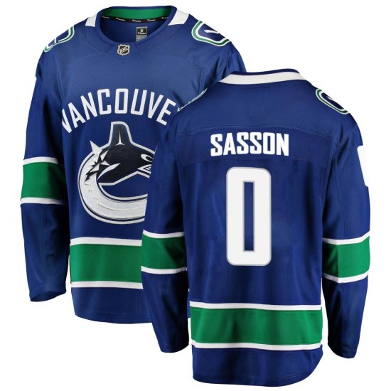 Fanatics Branded Max Sasson Vancouver Canucks Breakaway Home Jersey - Blue
