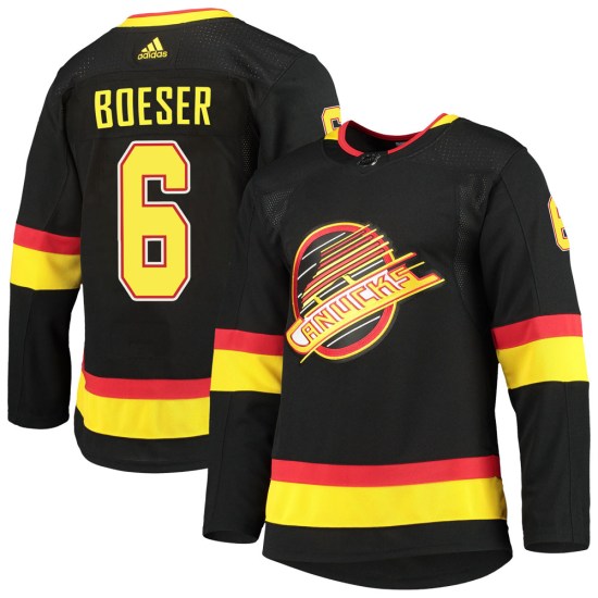 Adidas Brock Boeser Vancouver Canucks Youth Authentic Alternate Primegreen Pro Jersey - Black