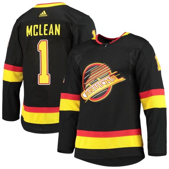 Adidas Kirk Mclean Vancouver Canucks Youth Authentic Alternate Primegreen Pro Jersey - Black