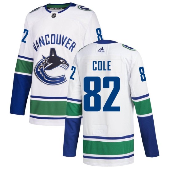 Adidas Ian Cole Vancouver Canucks Authentic zied Away Jersey - White