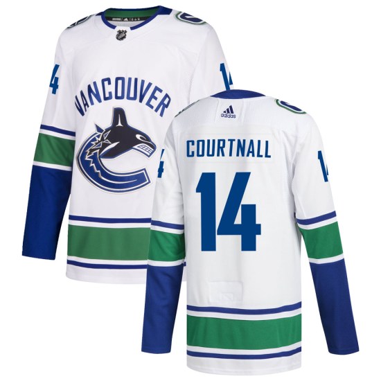 Adidas Geoff Courtnall Vancouver Canucks Authentic zied Away Jersey - White