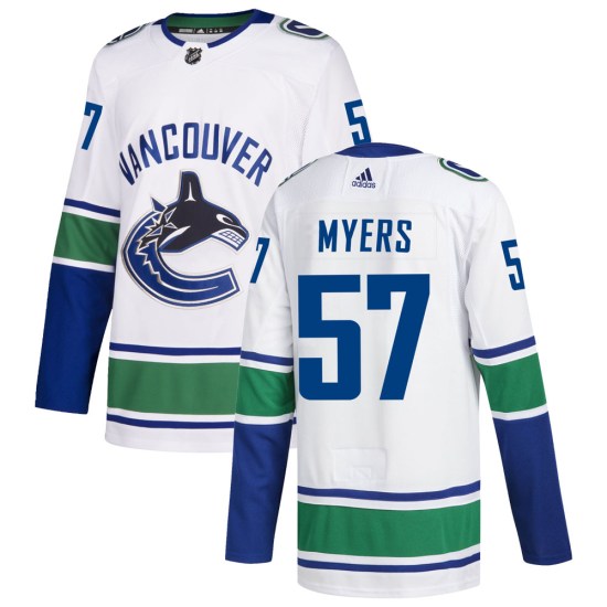 Adidas Tyler Myers Vancouver Canucks Authentic zied Away Jersey - White