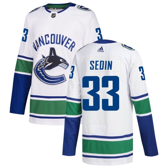 Adidas Henrik Sedin Vancouver Canucks Authentic zied Away Jersey - White
