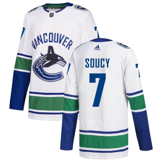 Adidas Carson Soucy Vancouver Canucks Authentic zied Away Jersey - White