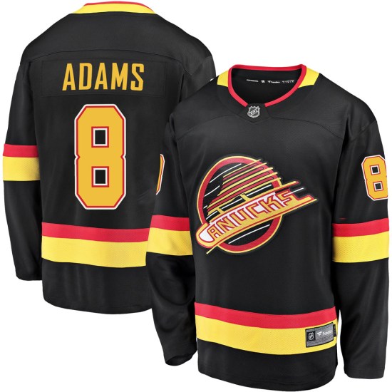 Fanatics Branded Greg Adams Vancouver Canucks Premier Breakaway 2019/20 Flying Skate Jersey - Black