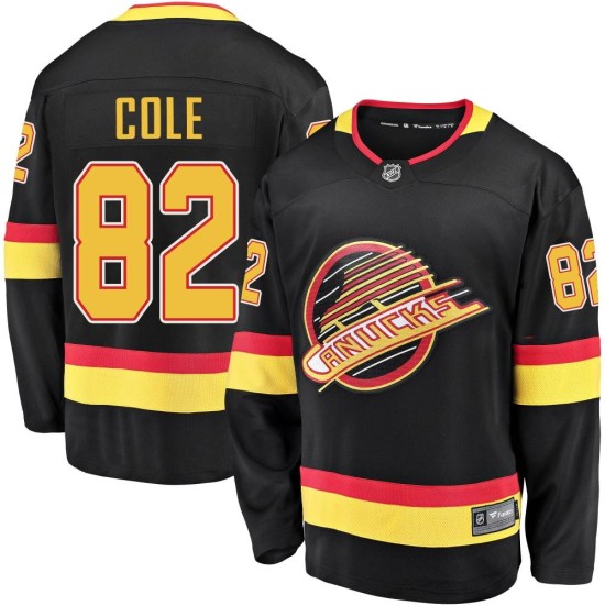 Fanatics Branded Ian Cole Vancouver Canucks Premier Breakaway 2019/20 Flying Skate Jersey - Black