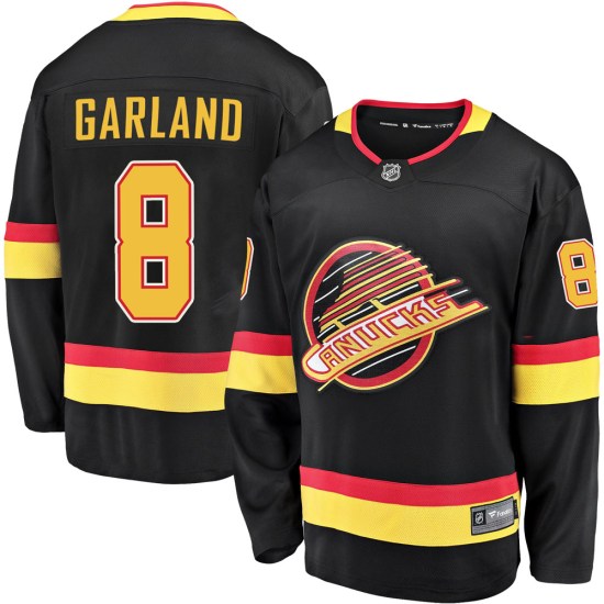Fanatics Branded Conor Garland Vancouver Canucks Premier Breakaway 2019/20 Flying Skate Jersey - Black