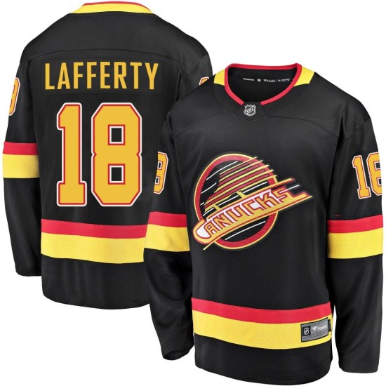 Fanatics Branded Sam Lafferty Vancouver Canucks Premier Breakaway 2019/20 Flying Skate Jersey - Black