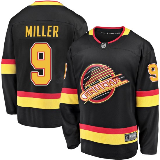 Fanatics Branded J.T. Miller Vancouver Canucks Premier Breakaway 2019/20 Flying Skate Jersey - Black