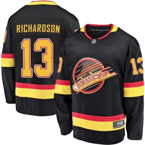 Fanatics Branded Brad Richardson Vancouver Canucks Premier Breakaway 2019/20 Flying Skate Jersey - Black