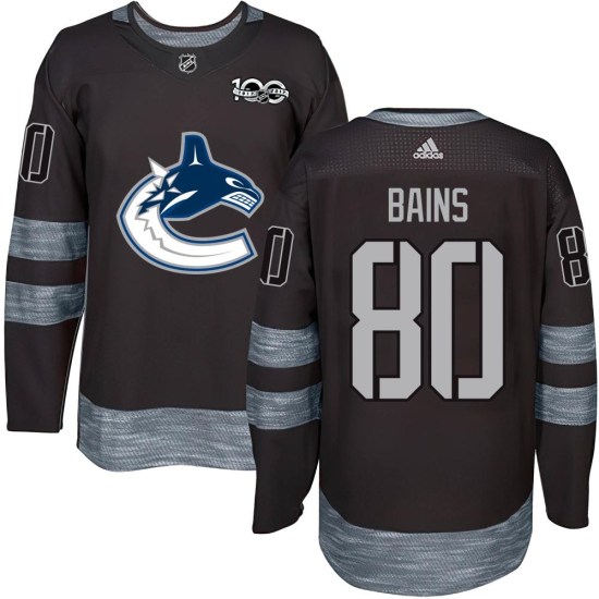 Arshdeep Bains Vancouver Canucks Authentic 1917-2017 100th Anniversary Jersey - Black